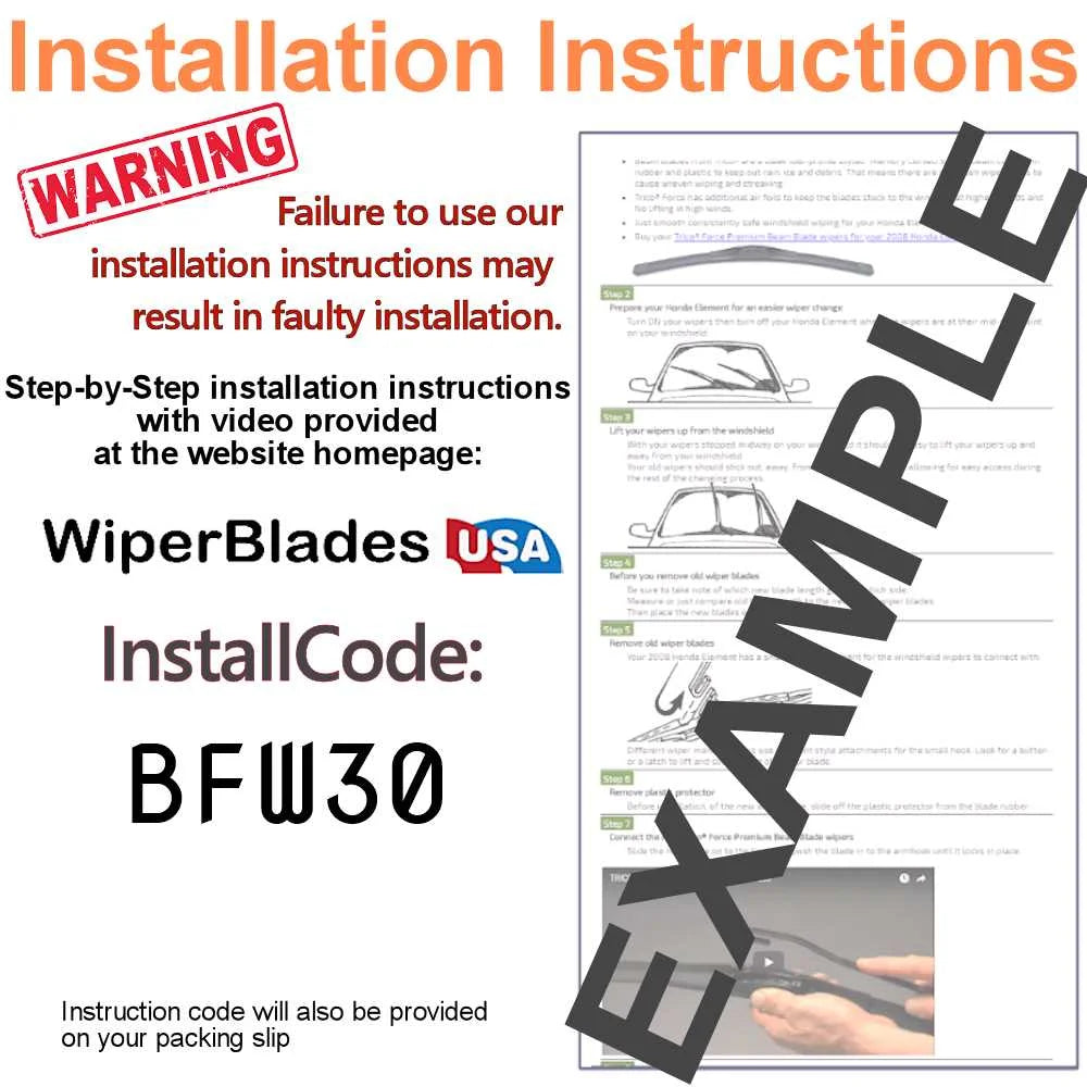 Subaru Outback Wiper Blades Set of 3 I55789