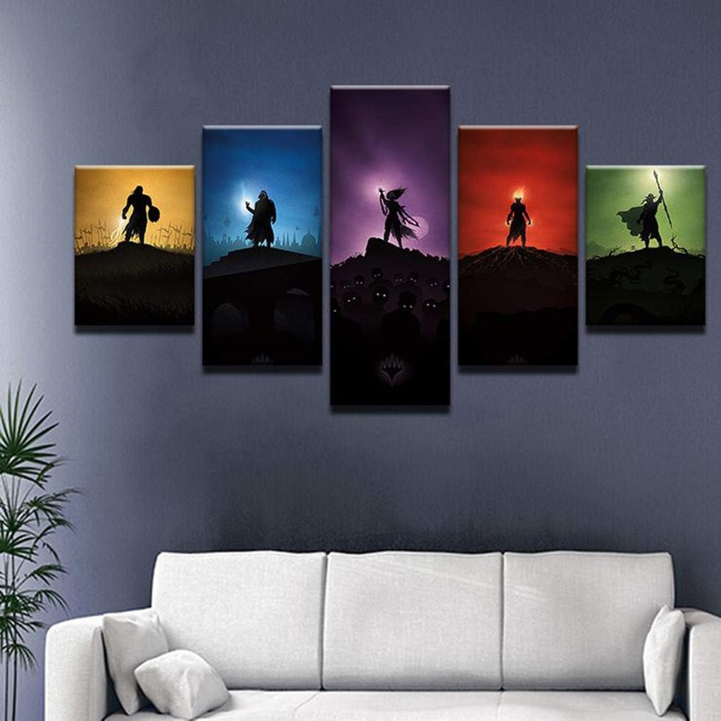 5 Panel Canvas Print Wall Art O905531
