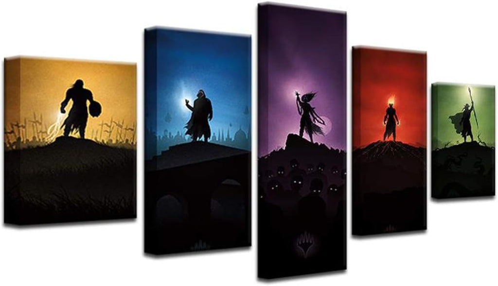5 Panel Canvas Print Wall Art O905531