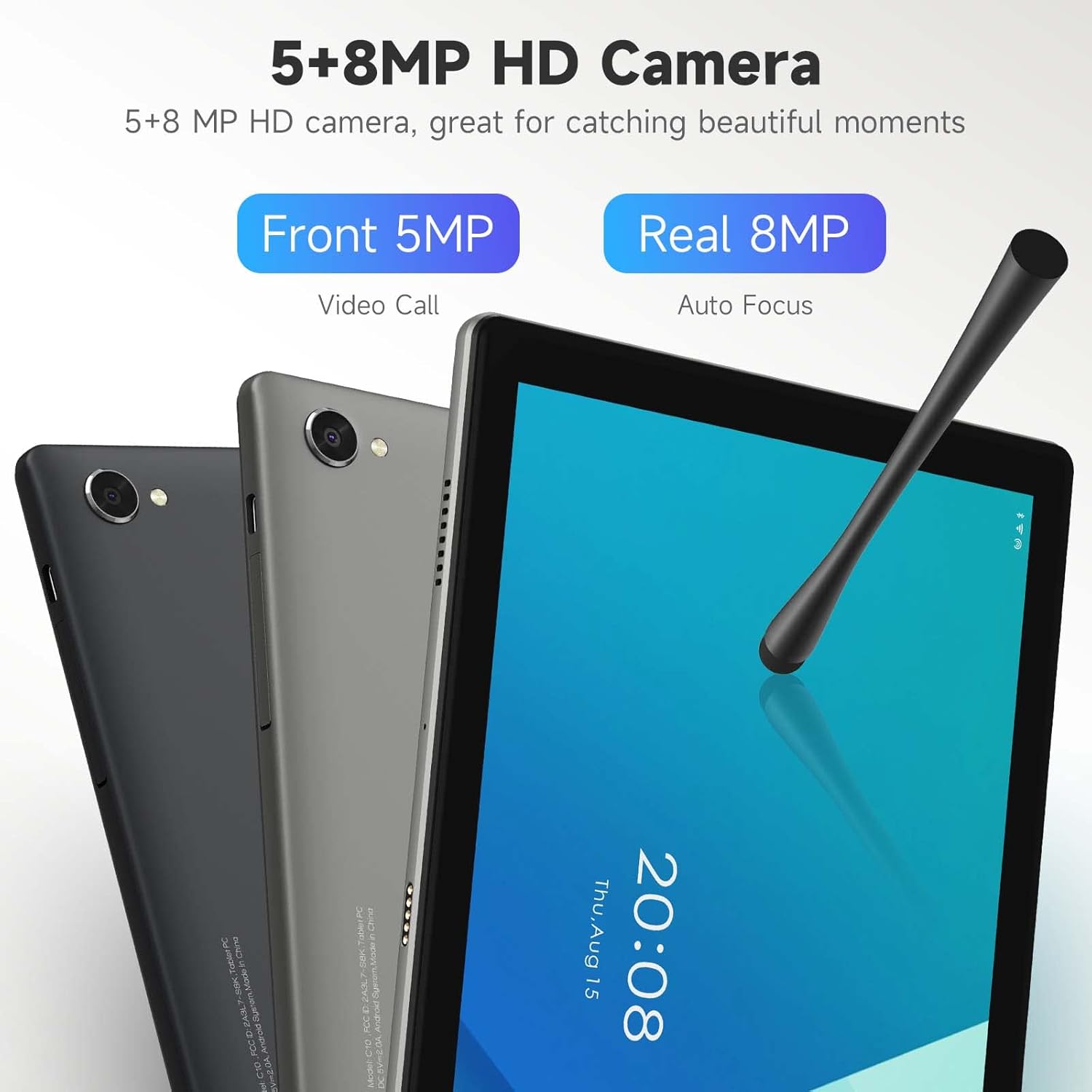 10.1 inch Tablet with Case WiFi Bluetooth Gray L9295