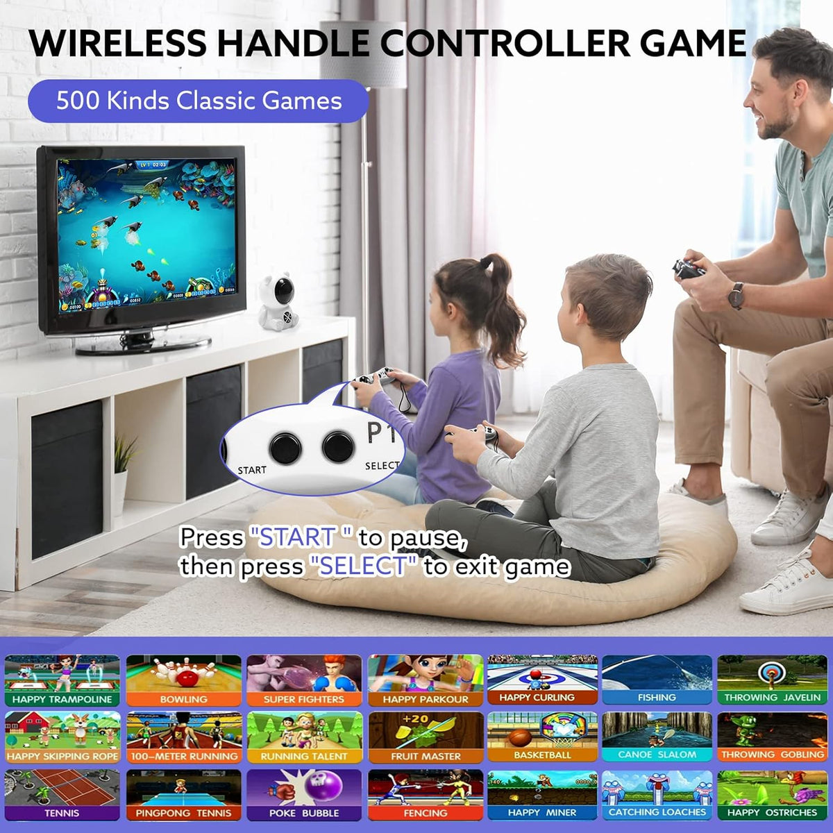 Electronic Dance Mat with HD Camera for HDMI Interface TV, Rechargeable Host & Remote Controller, Non-Slip Q52694