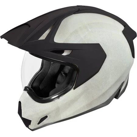 White Dual Sport Helmet, Size: XL E211