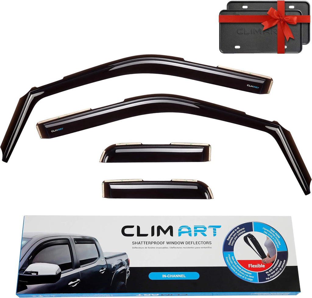 4 pcs Dark Smoke Vent Window Visors Q68482