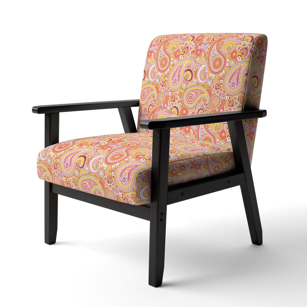 Upholstered Mid-Century Accent Chair W921