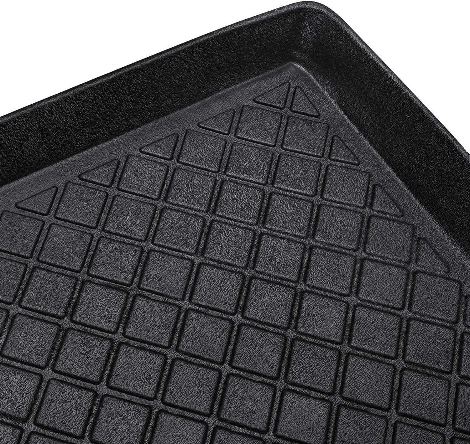 Trunk Cargo Liner Mat Tray, Heavy Duty Waterproof, Custom Fit, Black, Pack of 2 Q260125