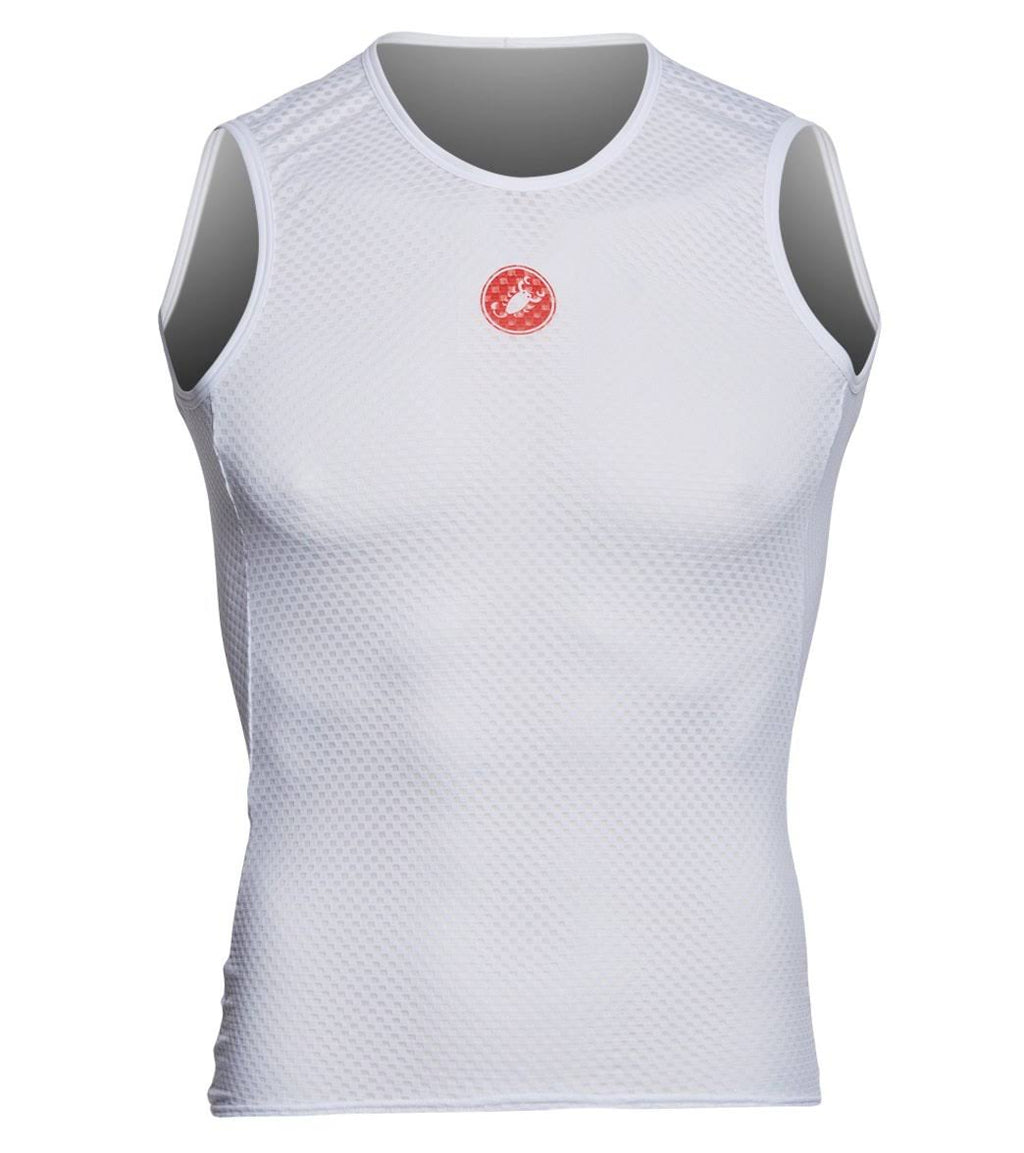 White Sleeveless Base Layer Y392963