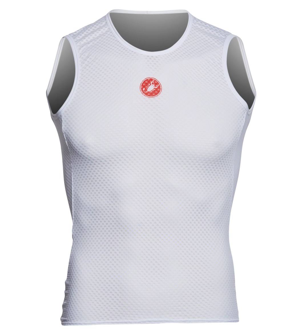 White Sleeveless Base Layer Y392963