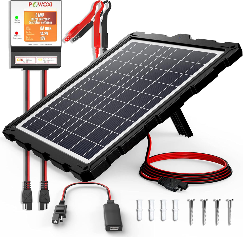 Solar Battery Charger 12 Volt 10W Solar Panel Kit V76569