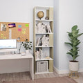 White Sonoma Oak Chipboard Book Cabinet Room Divider B6601