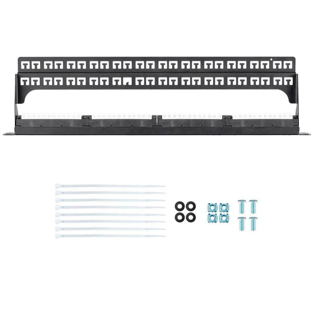 Cat6a UTP Patch Panel - 48 Port, 1U Q621223