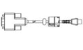 RS-232 Mini USB Serial Cable X650399
