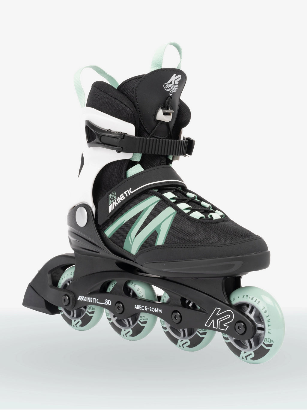 Women's Kinetic 80 Pro Inline Skates Black Sage Size 11 US 44.5 EU A8915