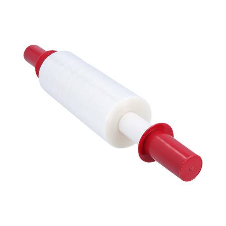 20 inch x 1000 Feet x 80 Gauge Stretch Film Pallet Wrap with 16 Red Tension Handles, 8 Rolls H32180