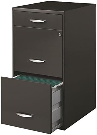 White Metal 3 Drawer Steel File Cabinet B453370