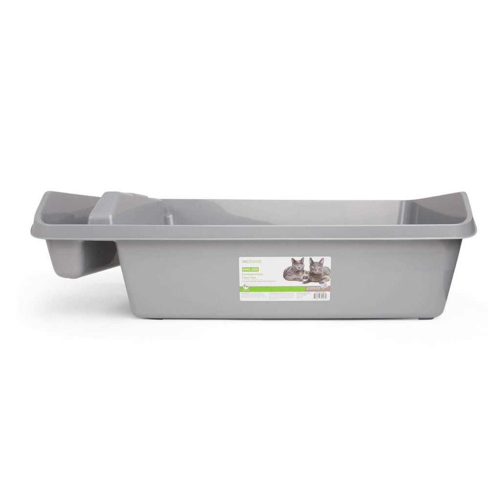 King-Size Compartment Cat Litter Pan O269768