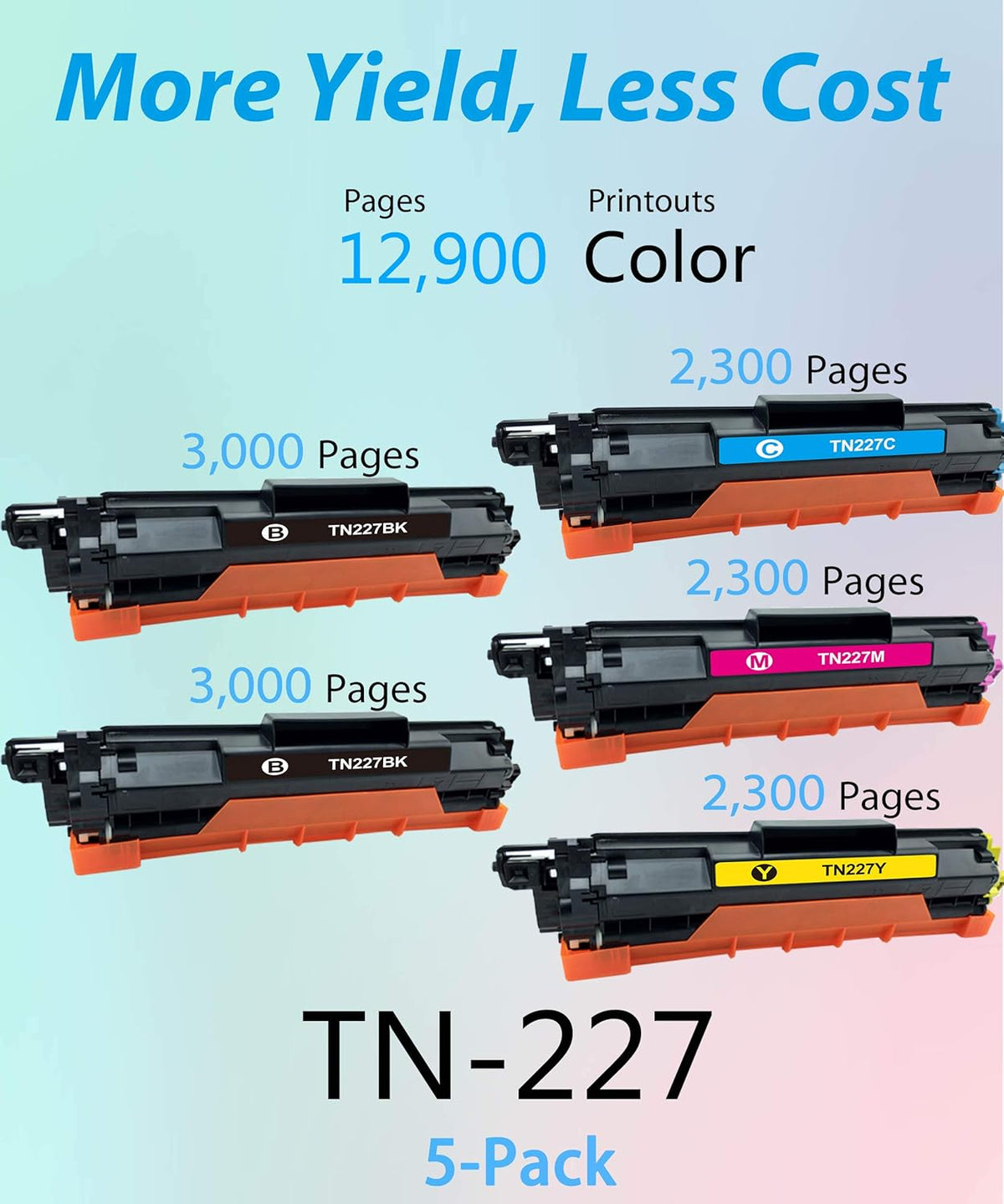 Compatible Toner Cartridge Replacement High Yield 5-Pack C8217