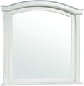 Antique White Arched Mirror Q9513
