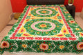 Floral Green Flat Sheets, Full/Queen C71857