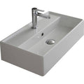 Rectangular Ceramic Wall Mounted Sink with Overflow B1913