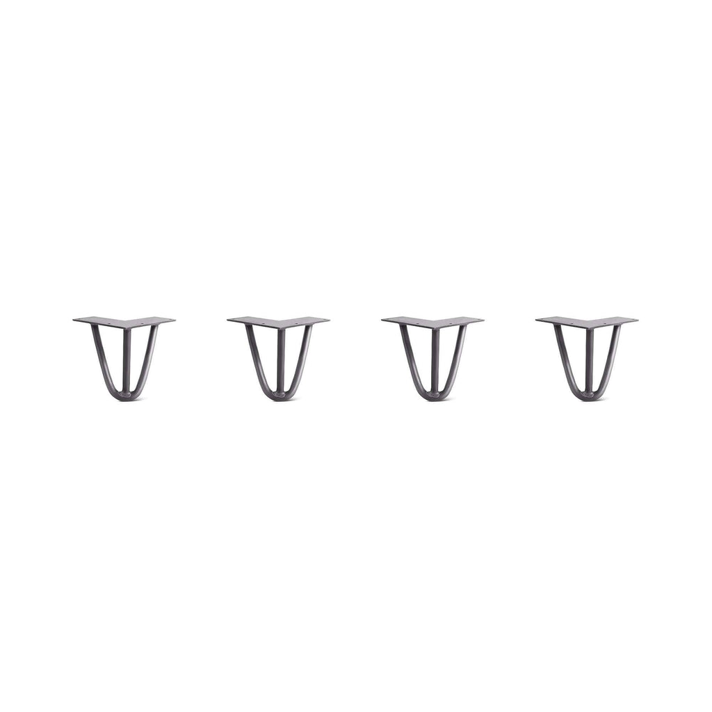 Hairpin Legs Set of 4, Raw Steel Q55126
