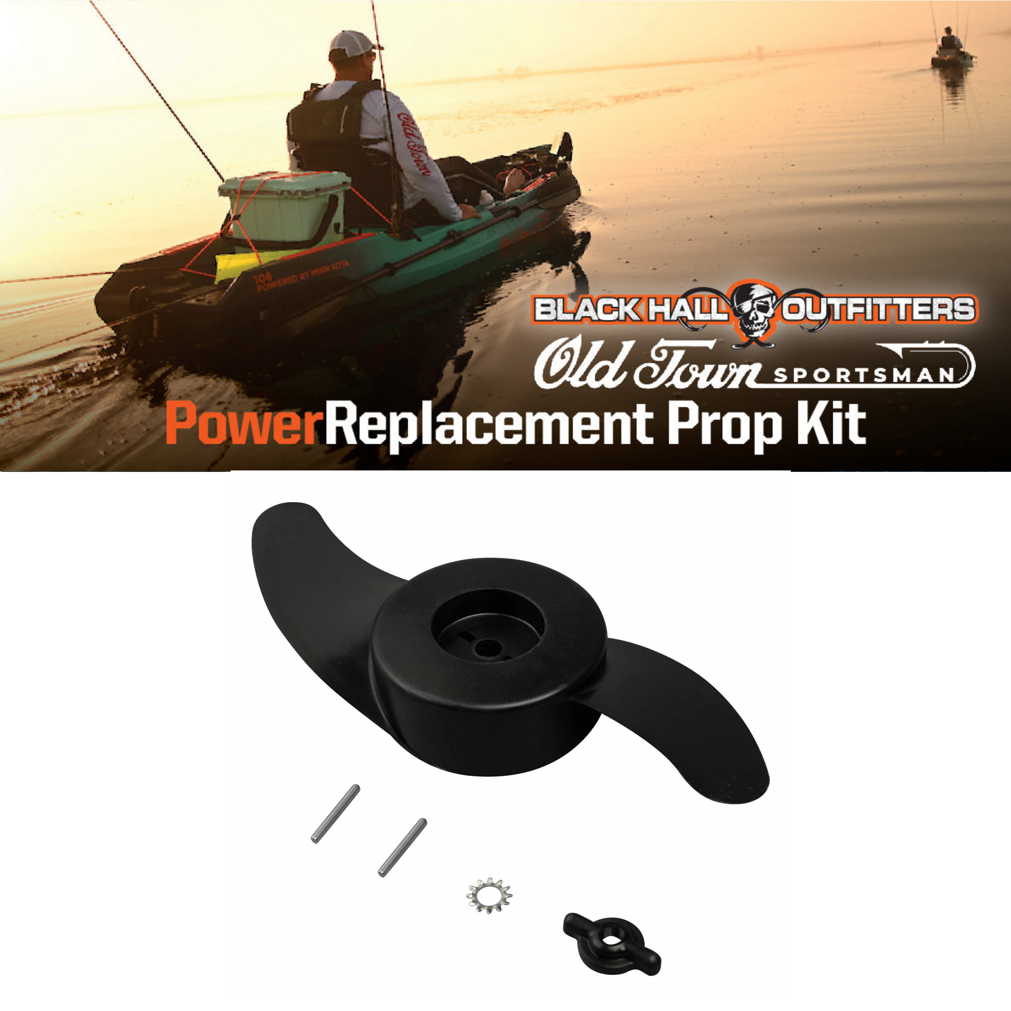 Spare Prop Kit with Floating Nut, Washer & Shear Pin E32605