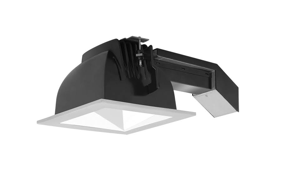 6 inch Square 20W 2700K Dimmable White Cone Silver Ring U66966