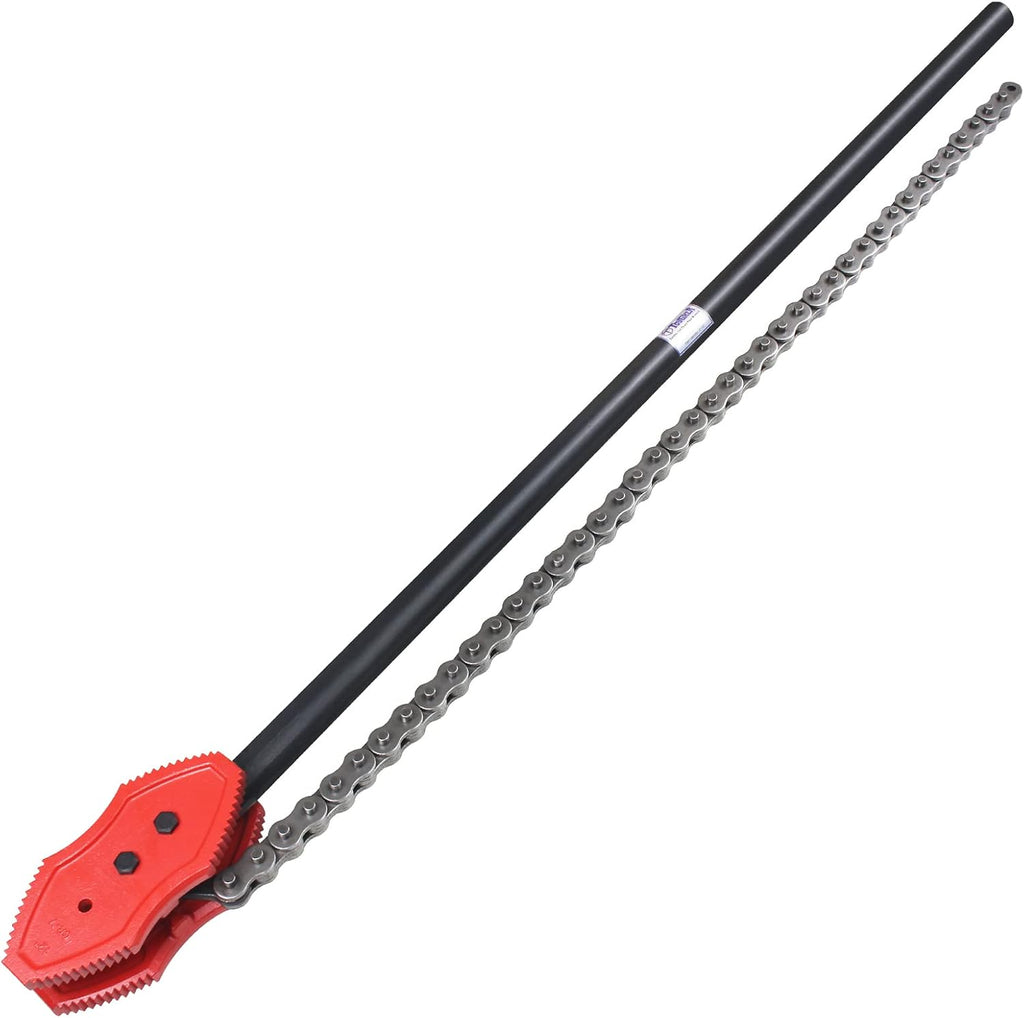 64inch Double-end Chain Pipe Wrench, Chain Tongs, Heavy Duty Plumbing Tool Y644