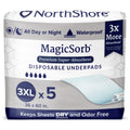 Disposable Underpads, 36 x 60, Pack/5 A601583