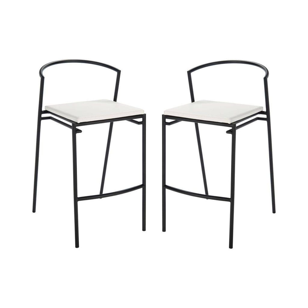 26-inch Counter Stool White/Black Z100