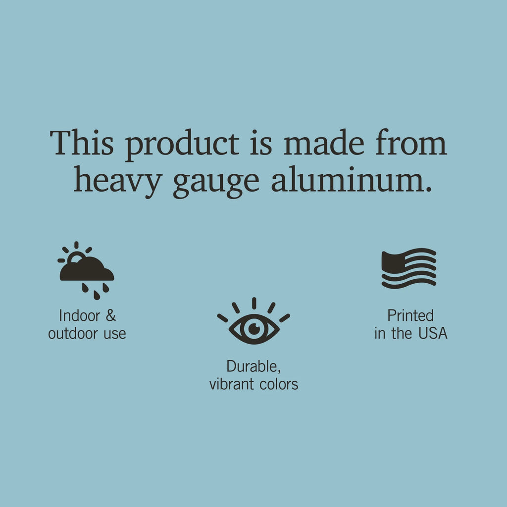 12x18 Aluminum Metal Sign Decor E40043