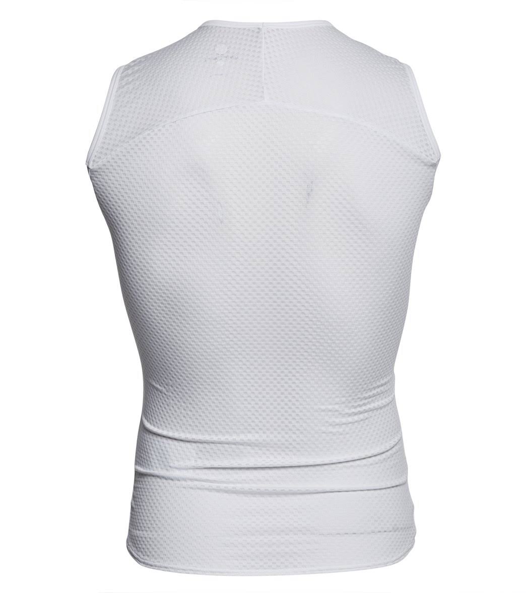 White Sleeveless Base Layer Y392963