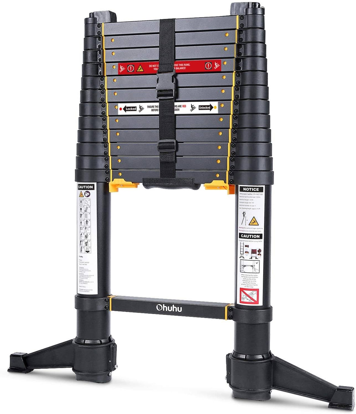 12.5 ft Aluminum Telescoping Ladder N806