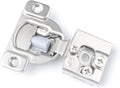 10 Pack Soft Close Cabinet Hinges, 1/2 Inch Overlay, Satin Nickel D653908
