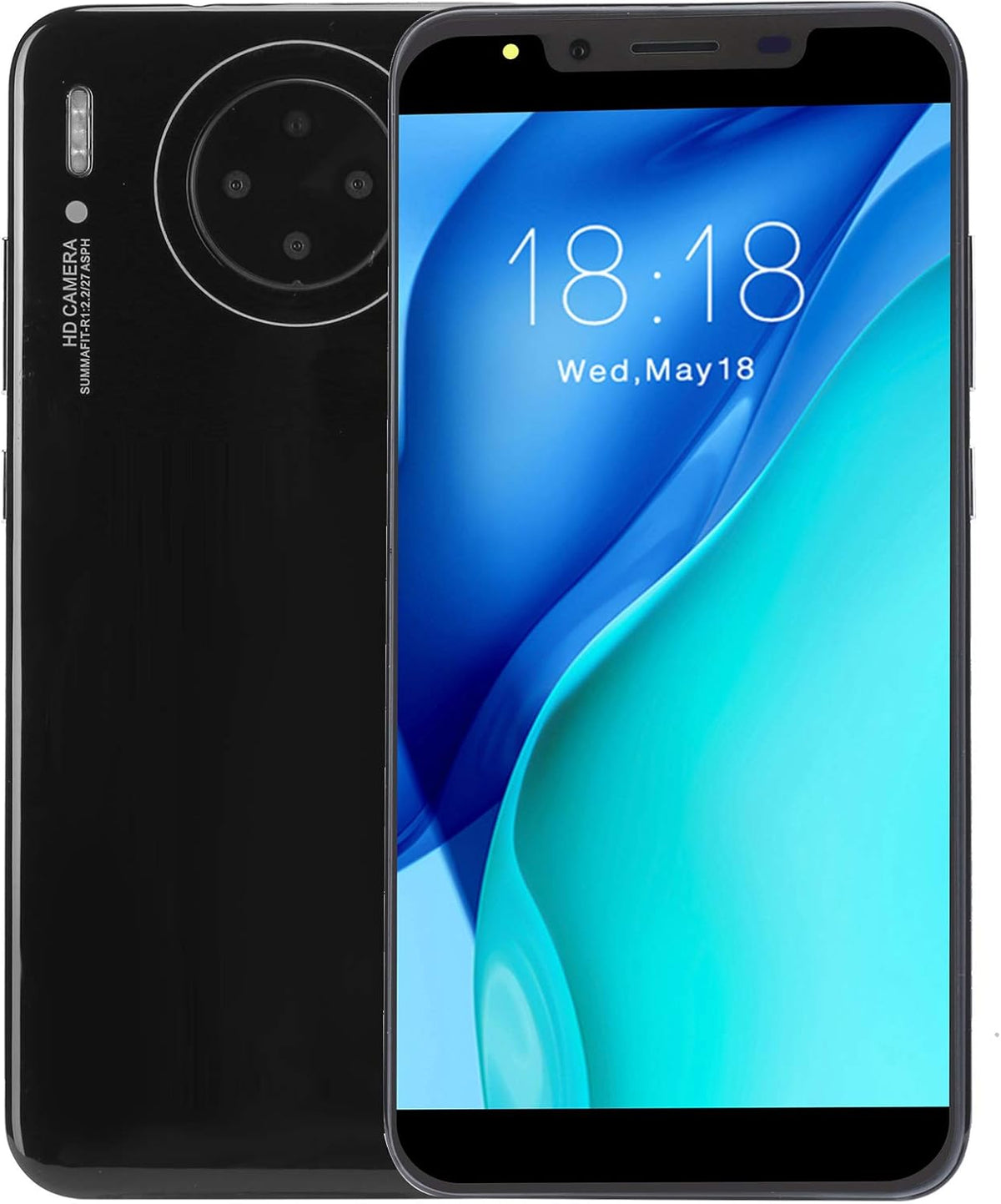 Unlocked Smartphones 5.72 in HD Dual SIM Cell Phones 512MB + 4G 2MP + 2MP 1800mAh Android Phone H514
