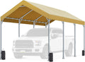 10 x 20 ft Heavy Duty Carport Canopy Beige P430469