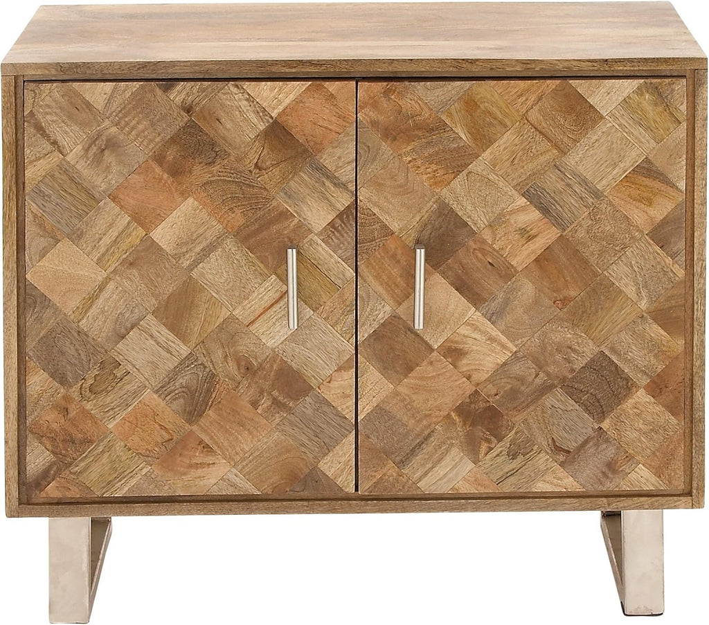 Wood And Metal Cabinet V849114