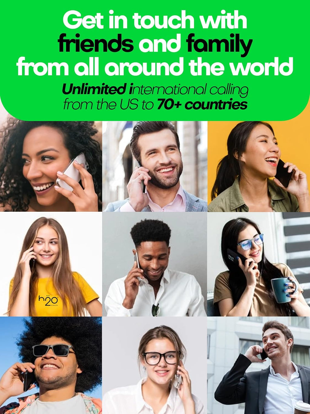 SIM Card with Unlimited 4G LTE/5G Data Coverage with Hotspot, International Talk & Text (120-Day Plan) F27542