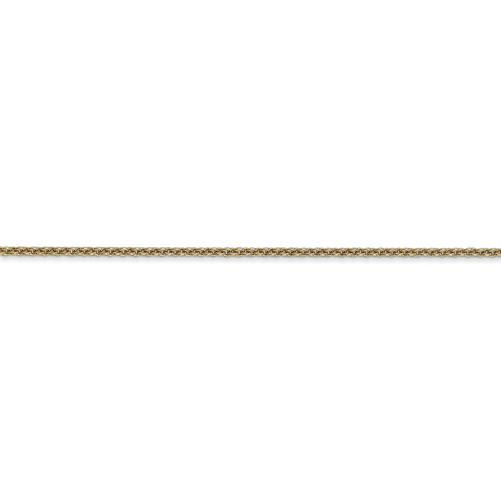 14k Yellow Gold Cable Chain Necklace B112