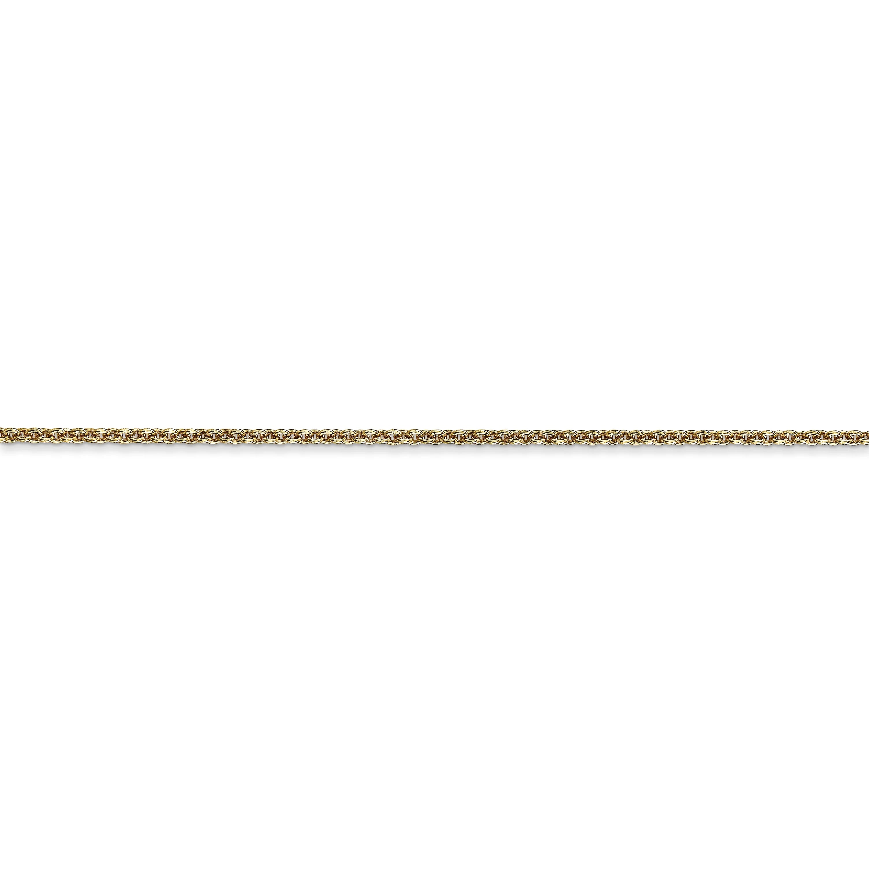 14k Yellow Gold Cable Chain Necklace B112