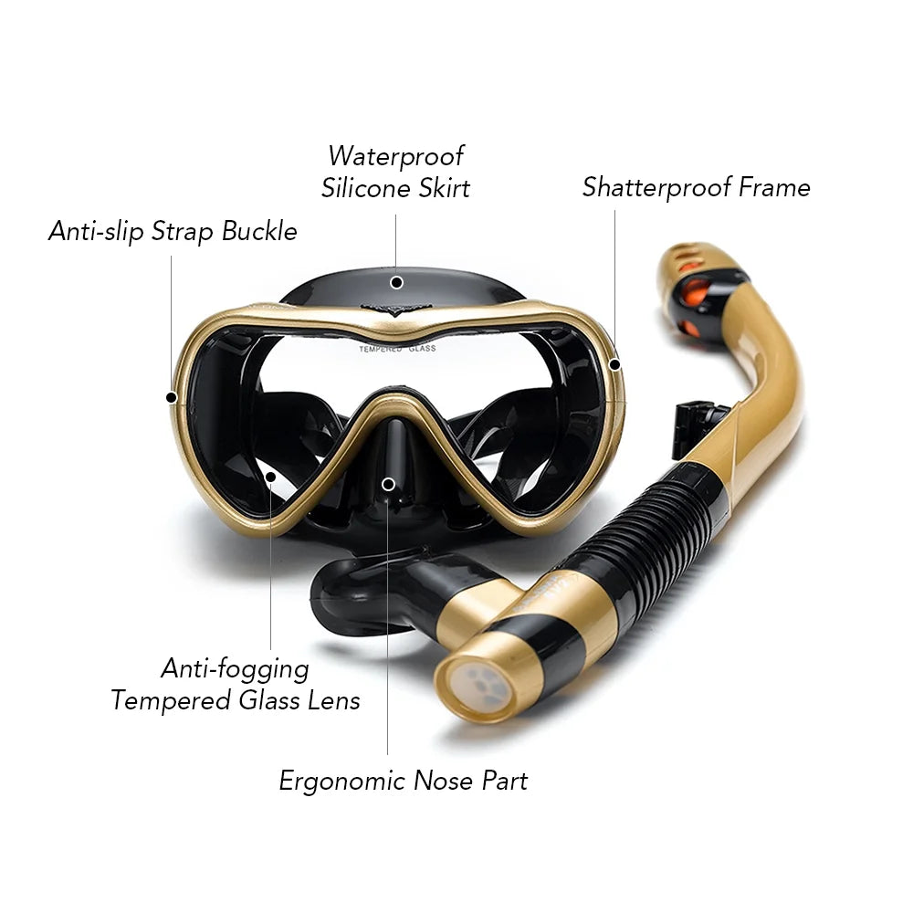 Leakproof Snorkel Set with Dry Snorkel Tube N3964