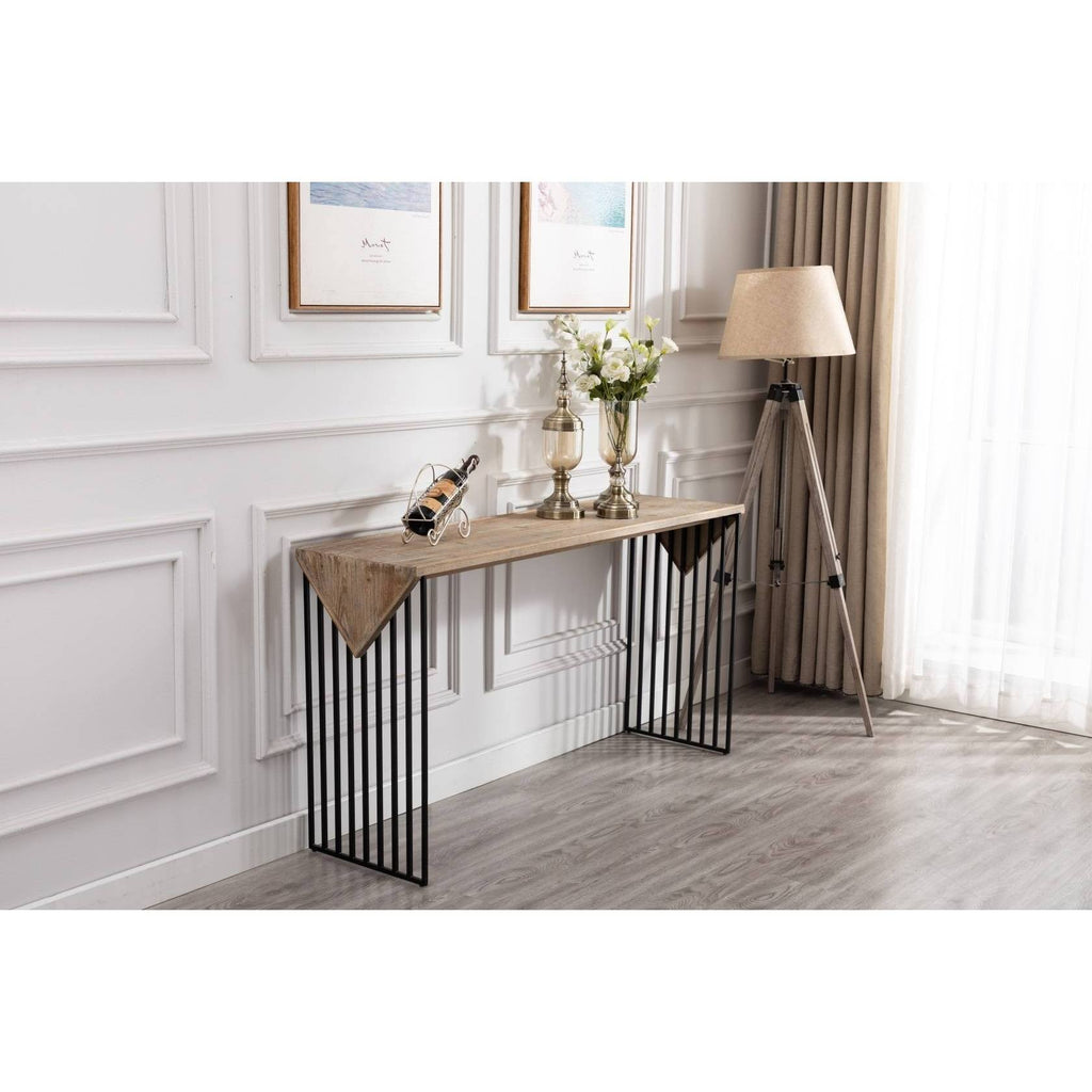 Natural Gray Console Table G102