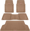Beige DeepDish Front & Rear Mats with Trunk Cargo Liner Combo Set N64926