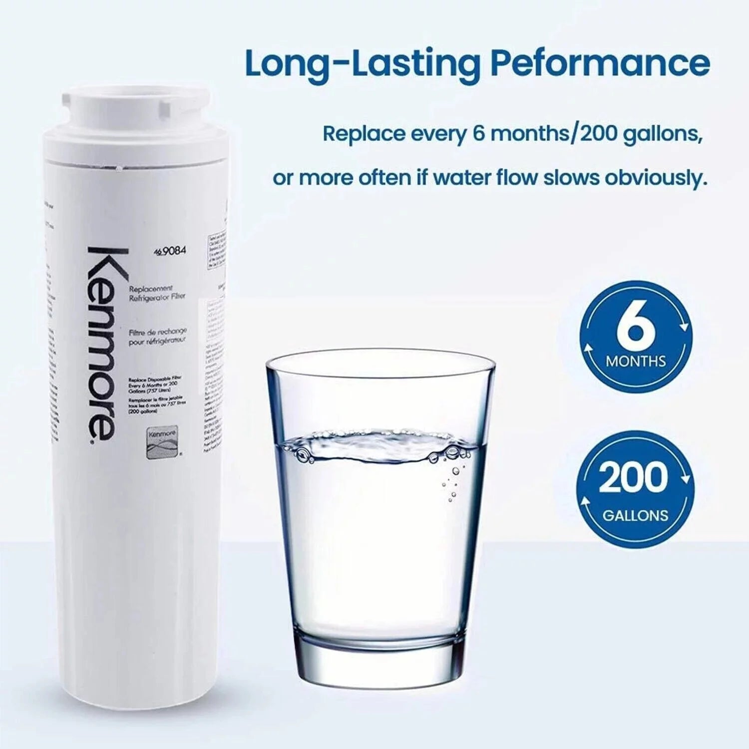 6 Pack Replacement Refrigerator Water Filter W751271