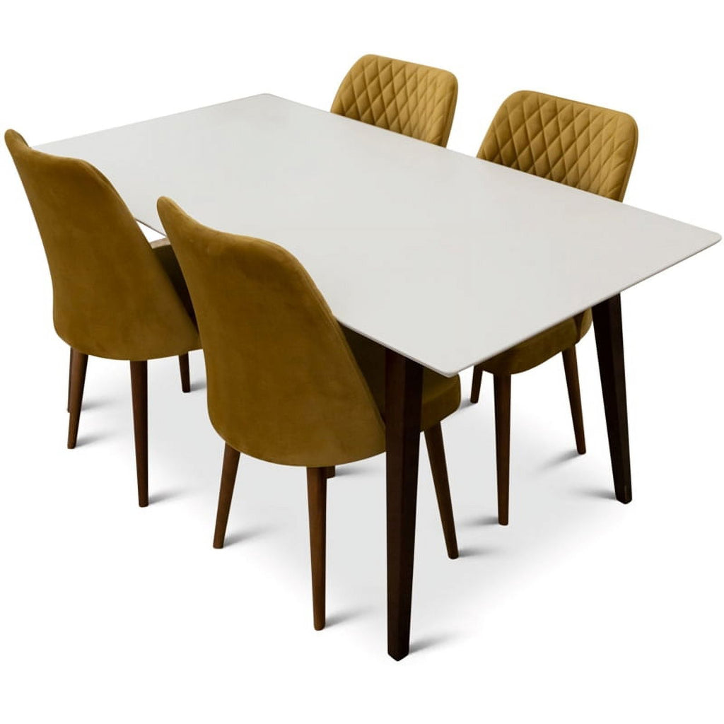 Mid Century Modern Dining Table Set for 4 X812