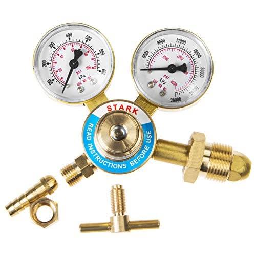 Welding Nitrogen Regulator with Pressure Gauge CGA580 Inlet Connection and 9/16-Inch Outlet Connection Z126