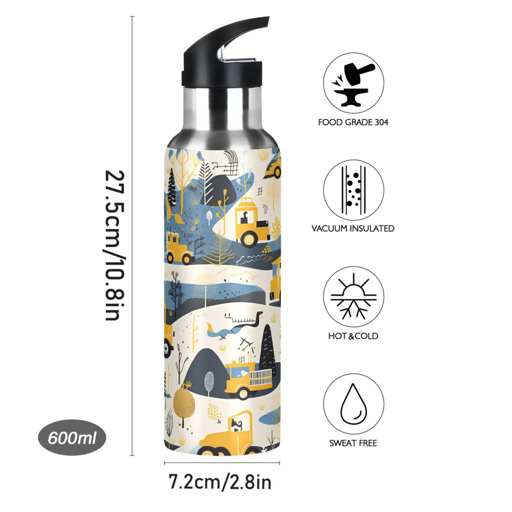 Stainless Steel Insulated Water Bottle with Straw Lid R277930