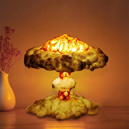 3D Mush Cloud Explosion Lamp Volcanic Decoration Lamp LED Art Deco Table E671142