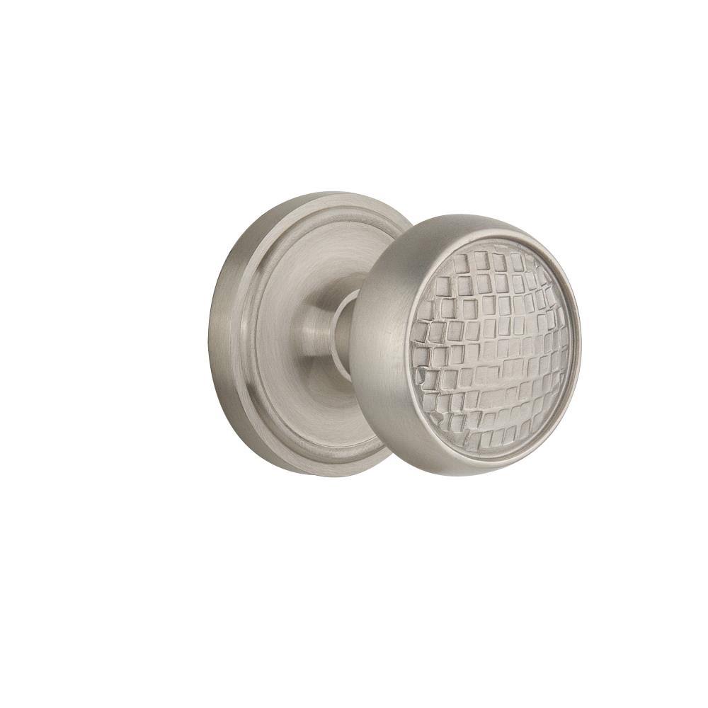 Satin Nickel Passage Door Knob P6445