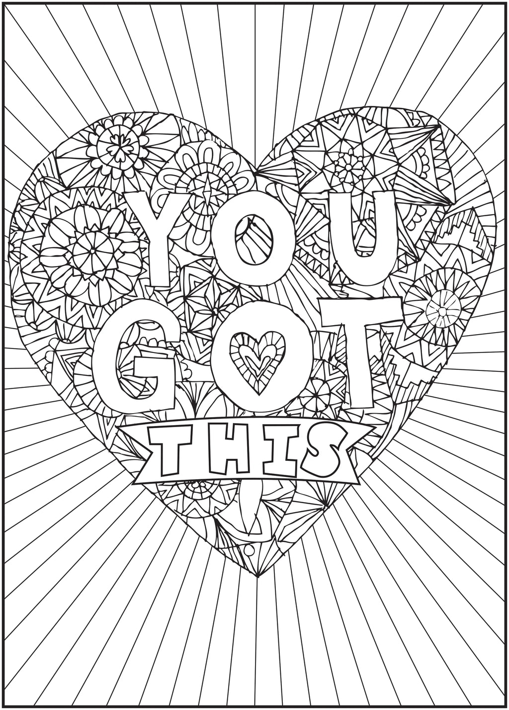64 Pages Adult Coloring Book O171