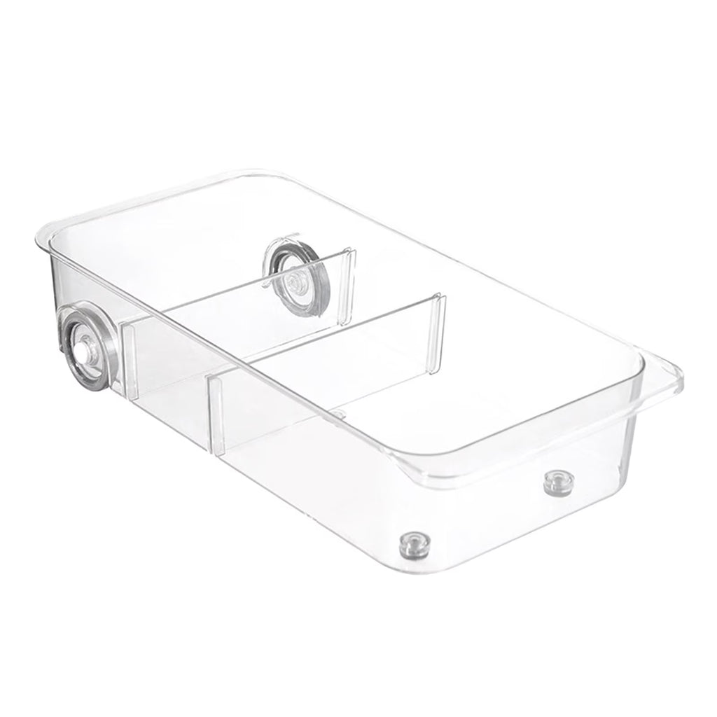 Clear Pull Out Pantry Storage Bins on Wheels G40591